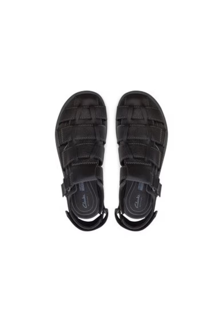 Clarks Мъжки сандали 26176899 - Естествена кожа - Черни - Черен