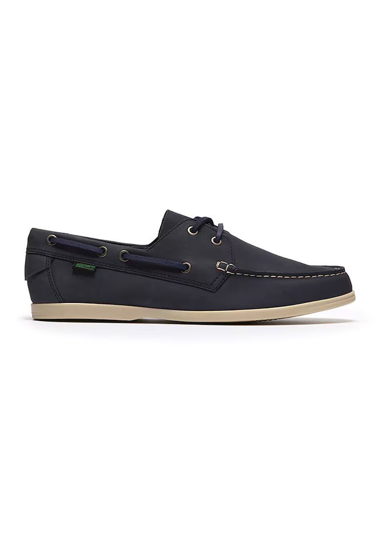 Clarks Мокасини Charmouth от набук - Въглен сиво/Тъмносин