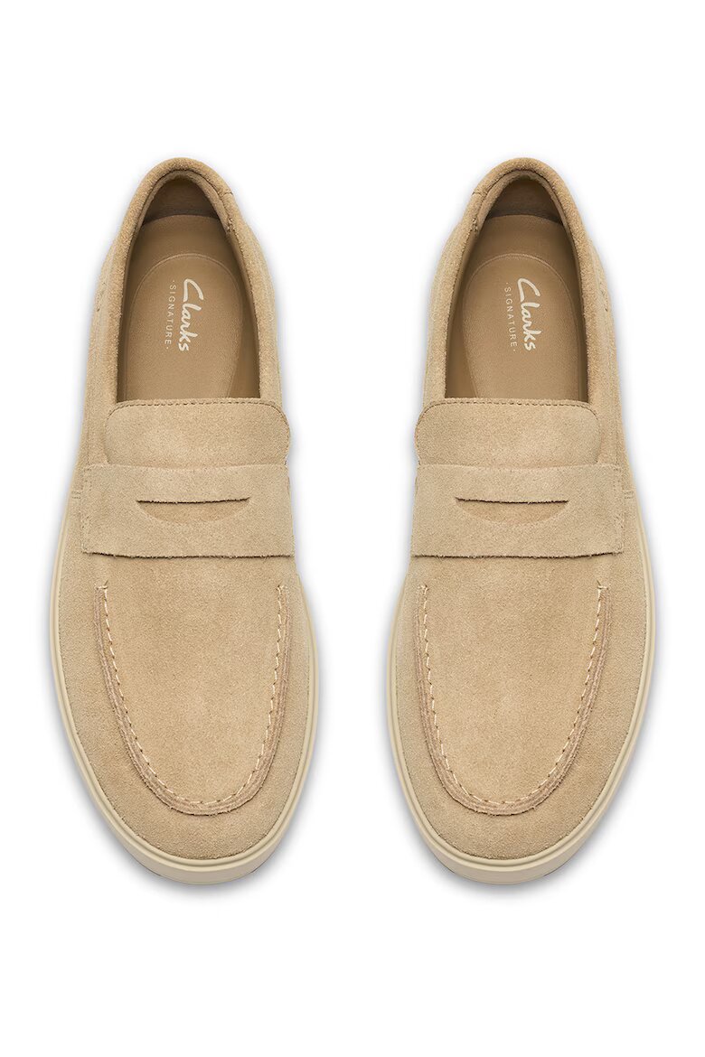 Clarks Мокасини LOCKFORD Бледооранжев