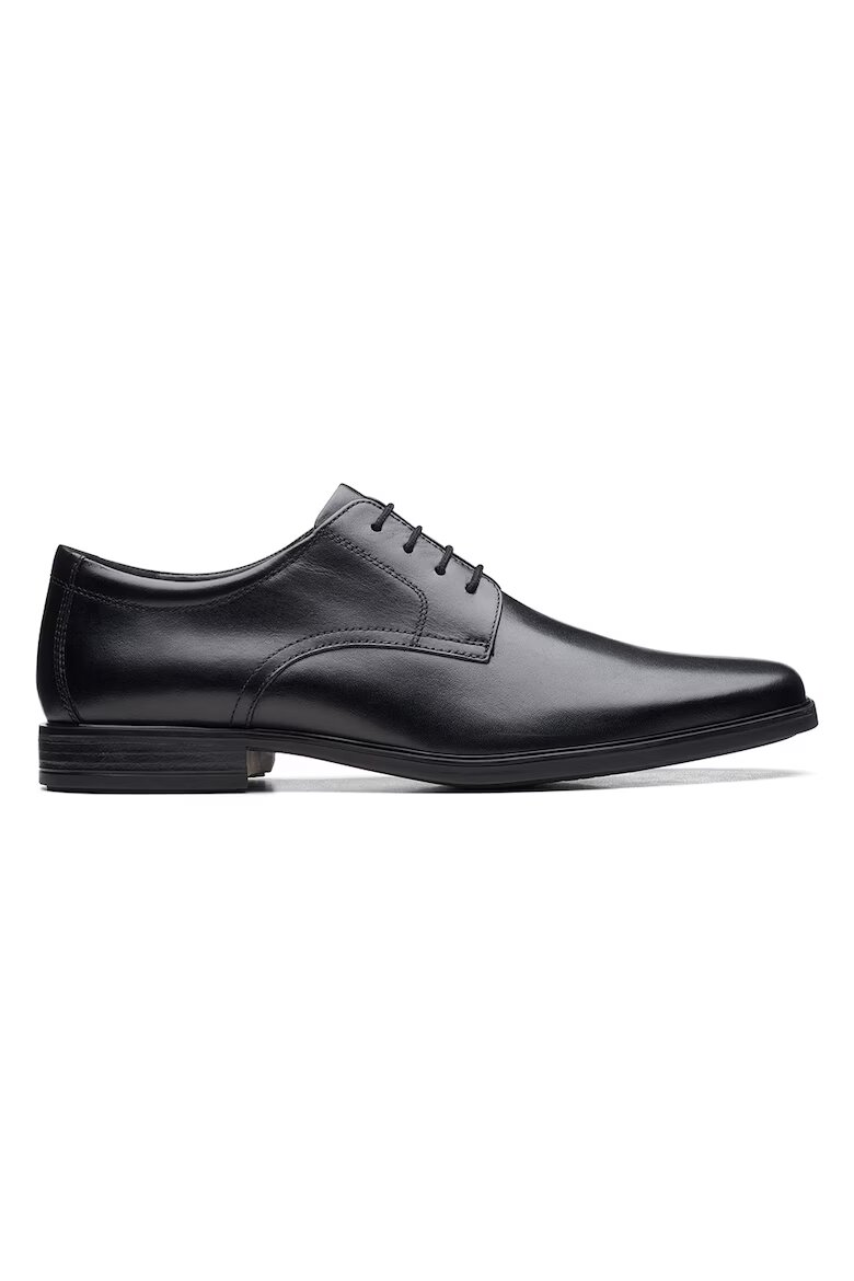 Clarks Обувки Derby Howard Walk Черен