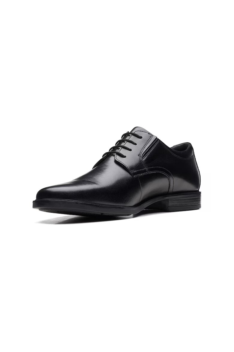 Clarks Обувки Derby Howard Walk Черен