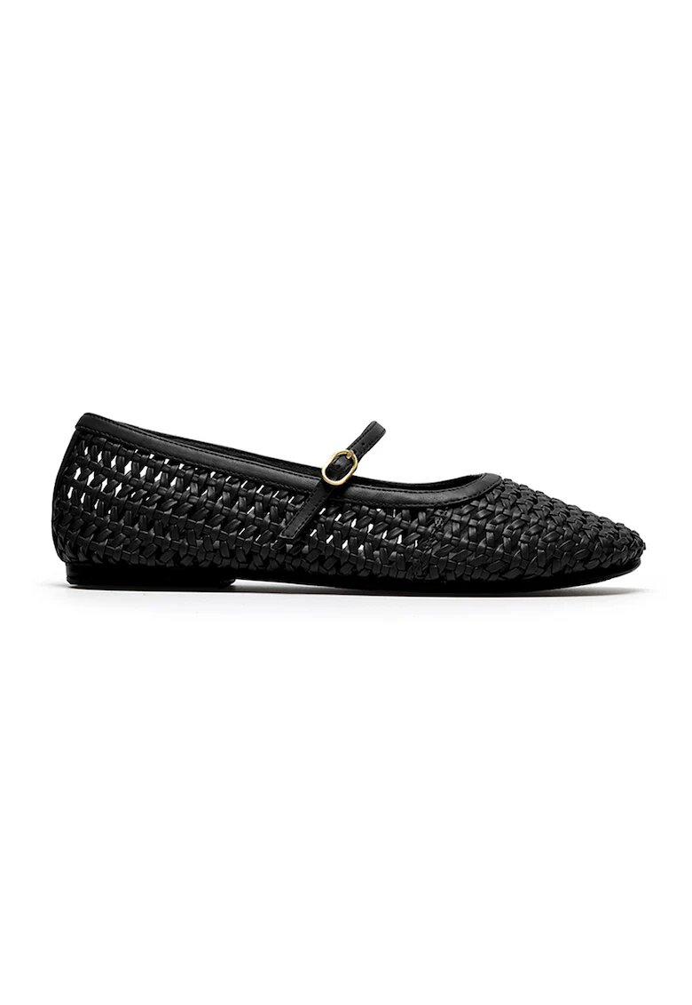 Clarks Пантофки Livia стил Mary Jane със сплетен дизайн