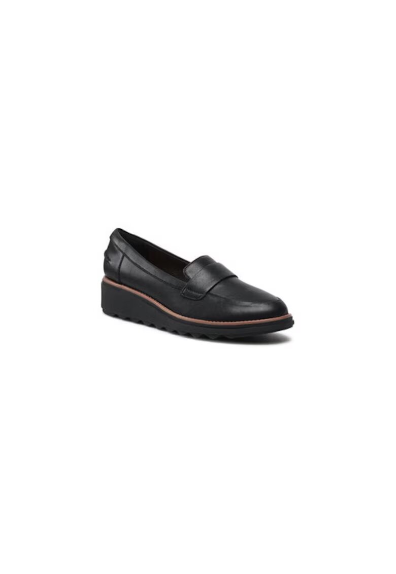 Clarks Скосени кожени мокасини Sharon Gracie