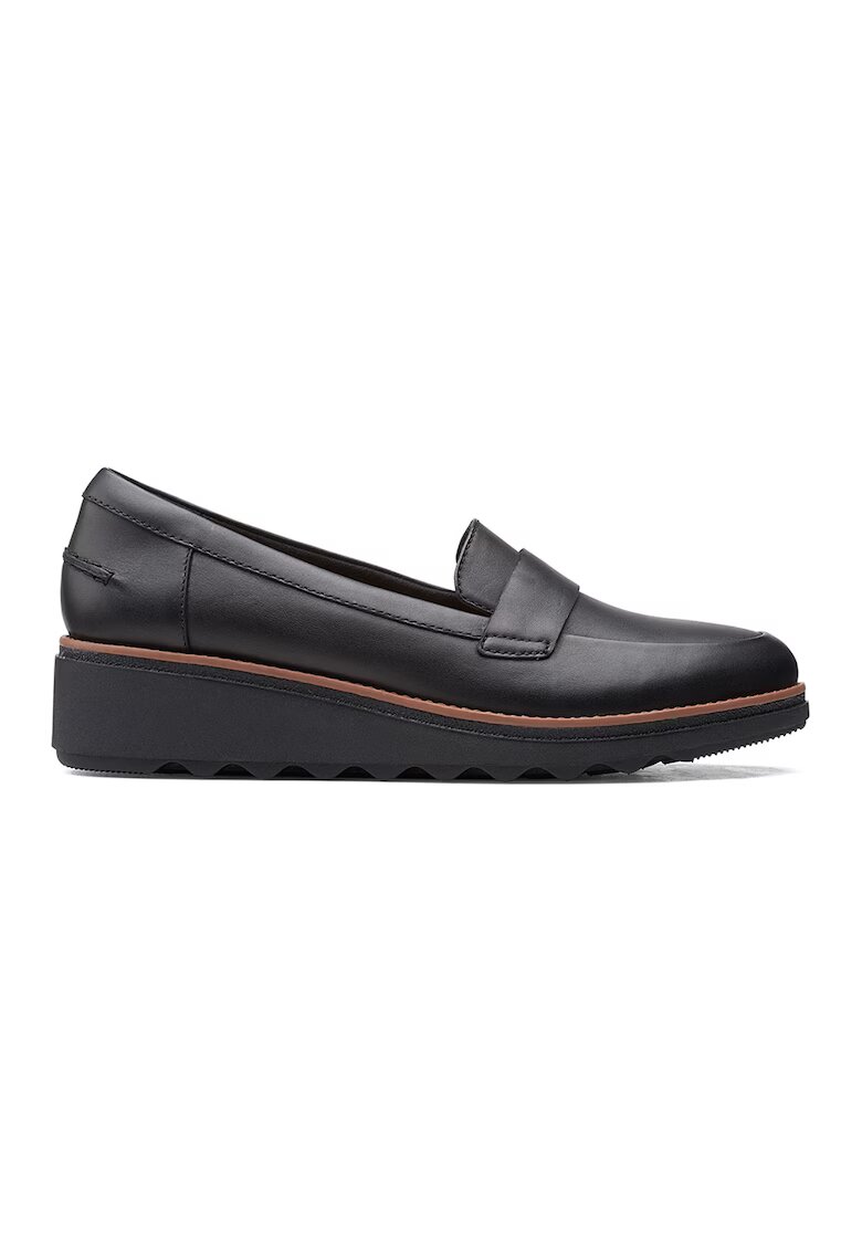 Clarks Скосени кожени мокасини Sharon Gracie