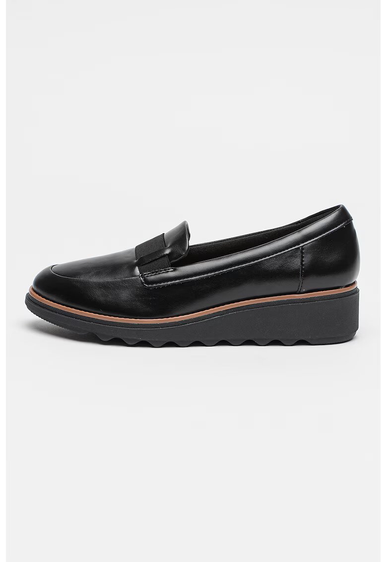 Clarks Скосени кожени мокасини Sharon Pace