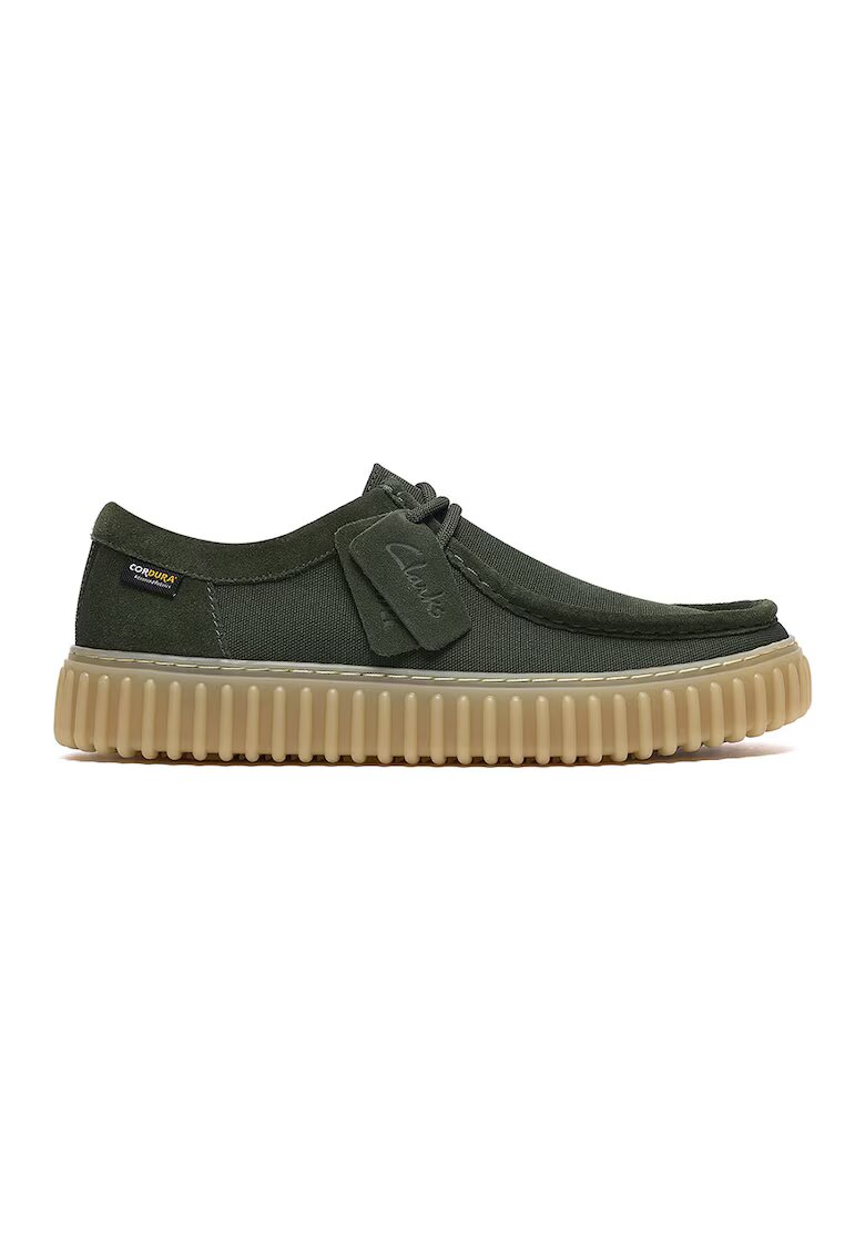 Clarks Текстилни кежуъл мокасини Torhill с велур