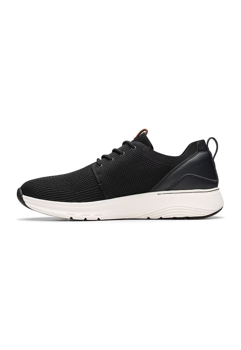 Clarks Текстилни спортни обувки Motion Trek без закопчаване - Черен