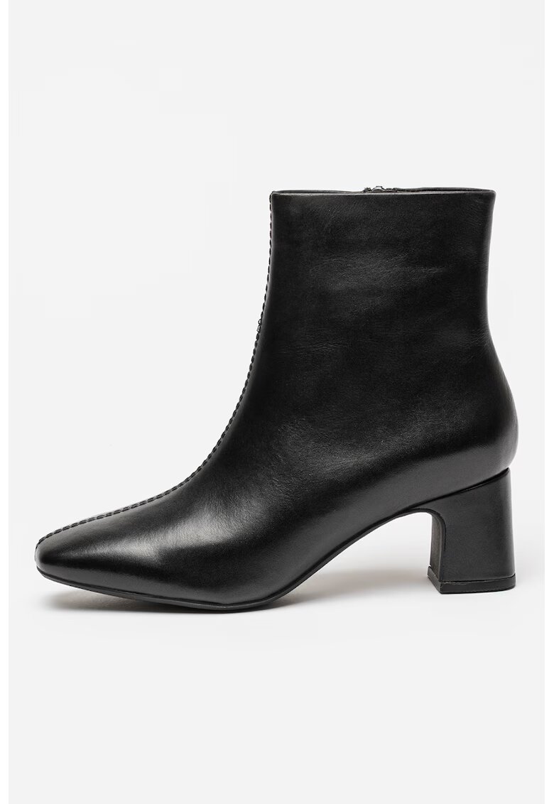 Clarks Велурени боти Fernie - Черен