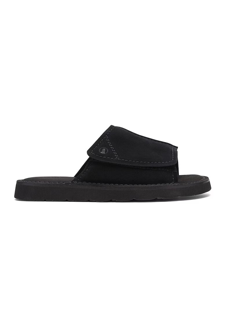 Clarks Велурени чехли Solsbury - Черен -