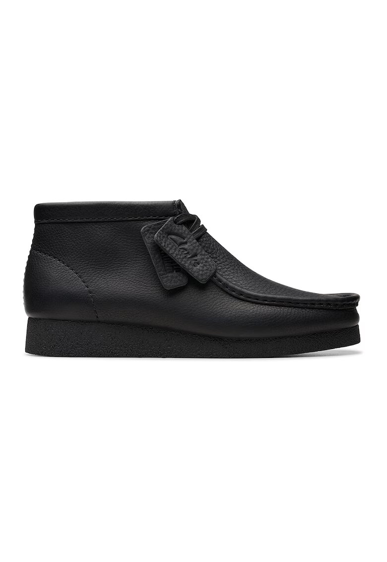Clarks Велурени кларкове Wallabeeevo - Избеляло черно