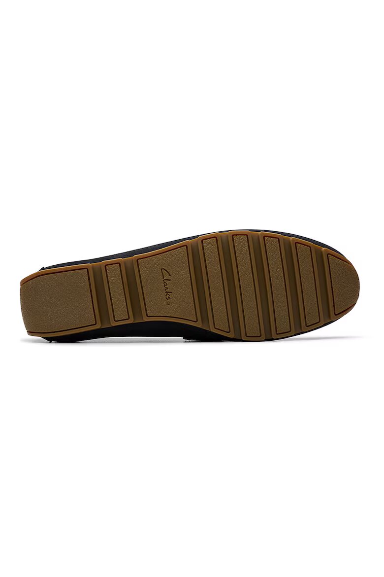 Clarks Велурени мокасини Corsley Bar Избеляло черно/Антрацитно сиво