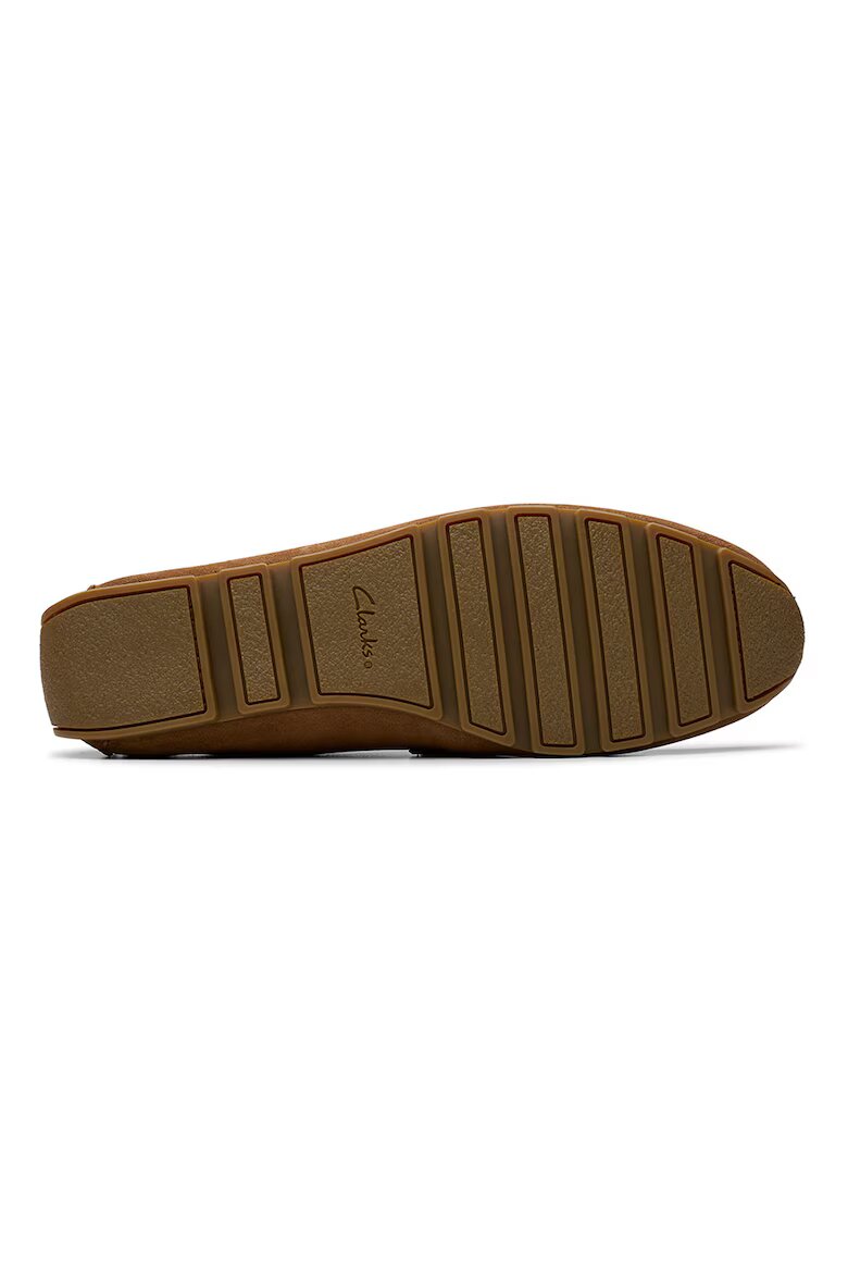 Clarks Велурени мокасини Corsley Bar Канелено кафяво