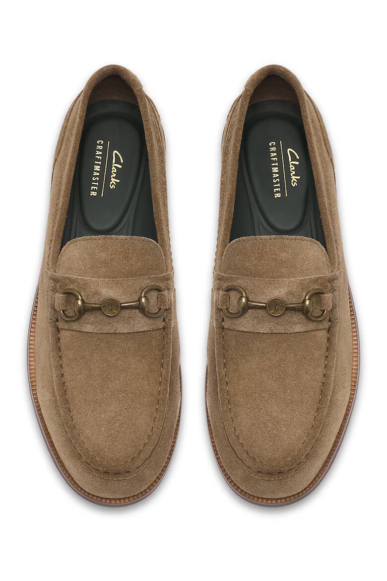 Clarks Велурени мокасини Craft James Персийски портокал