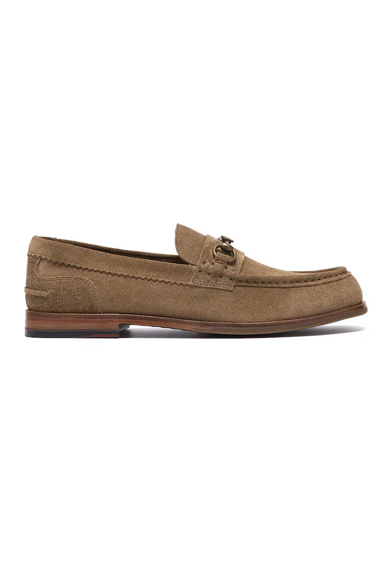 Clarks Велурени мокасини Craft James - Персийски портокал