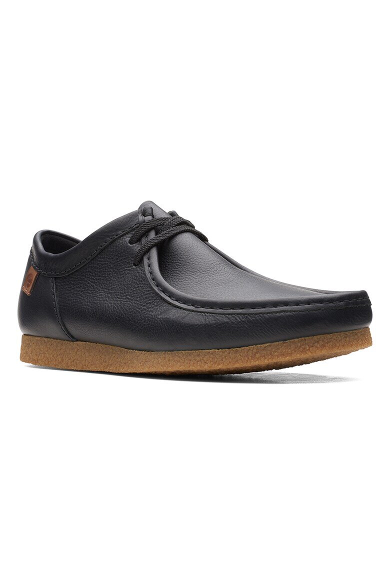 Clarks Велурени мокасини Shacre Черен