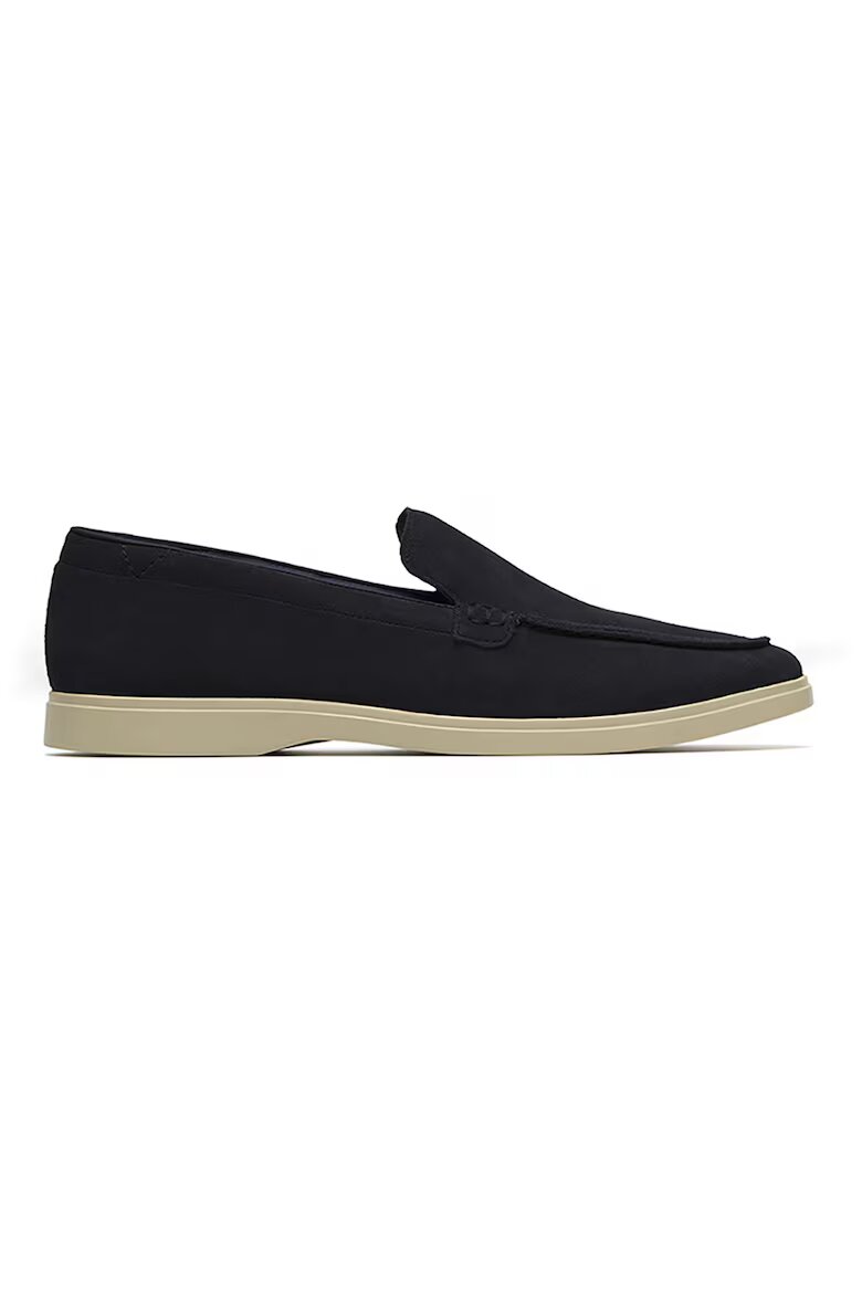 Clarks Велурени мокасини Torford с омекотени стелки Черен