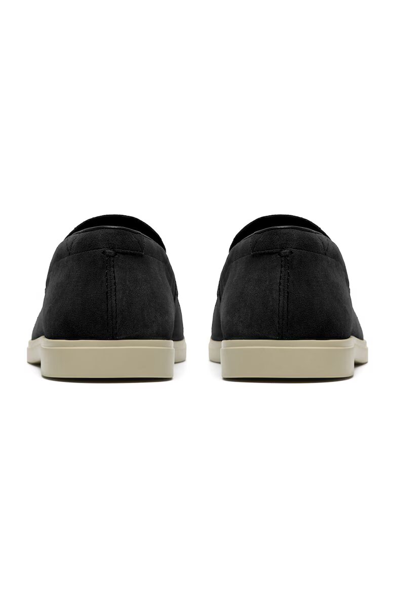 Clarks Велурени мокасини Torford с омекотени стелки Черен