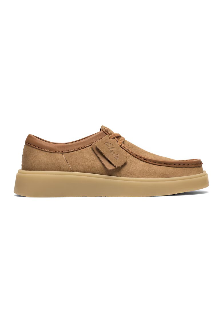 Clarks Велурени мокасини Torview - Охра