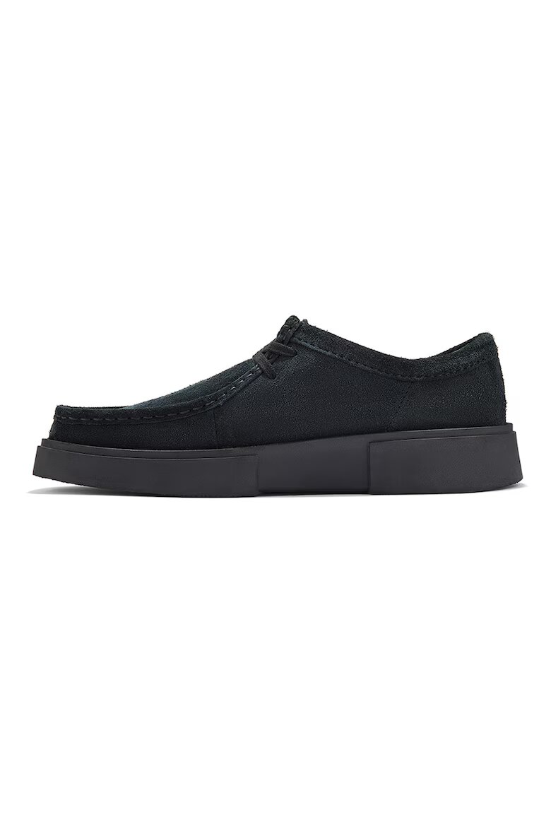 Clarks Велурени мокасини Torview Въглен сиво