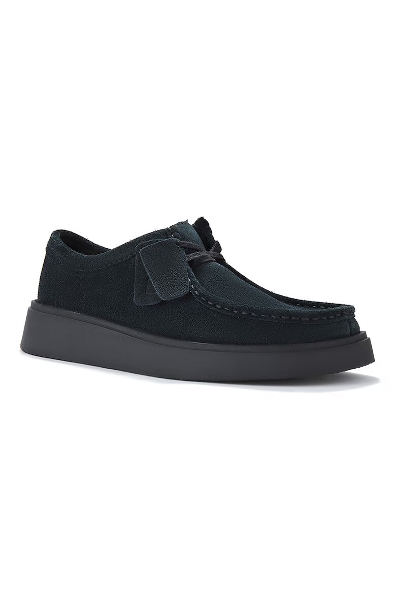 Clarks Велурени мокасини Torview Въглен сиво