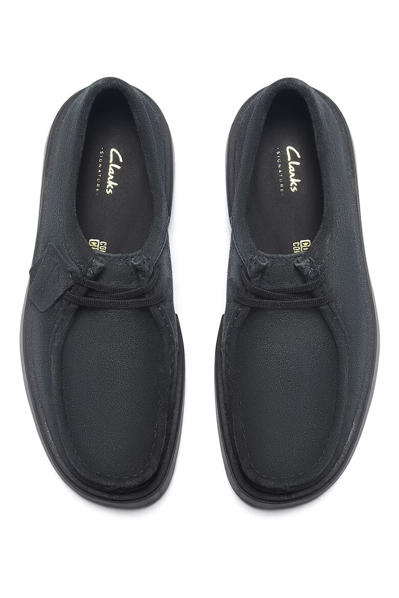 Clarks Велурени мокасини Torview Въглен сиво