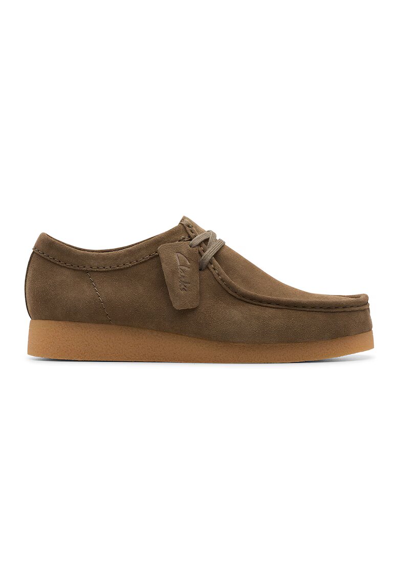 Clarks Велурени мокасини Wallabeeevo