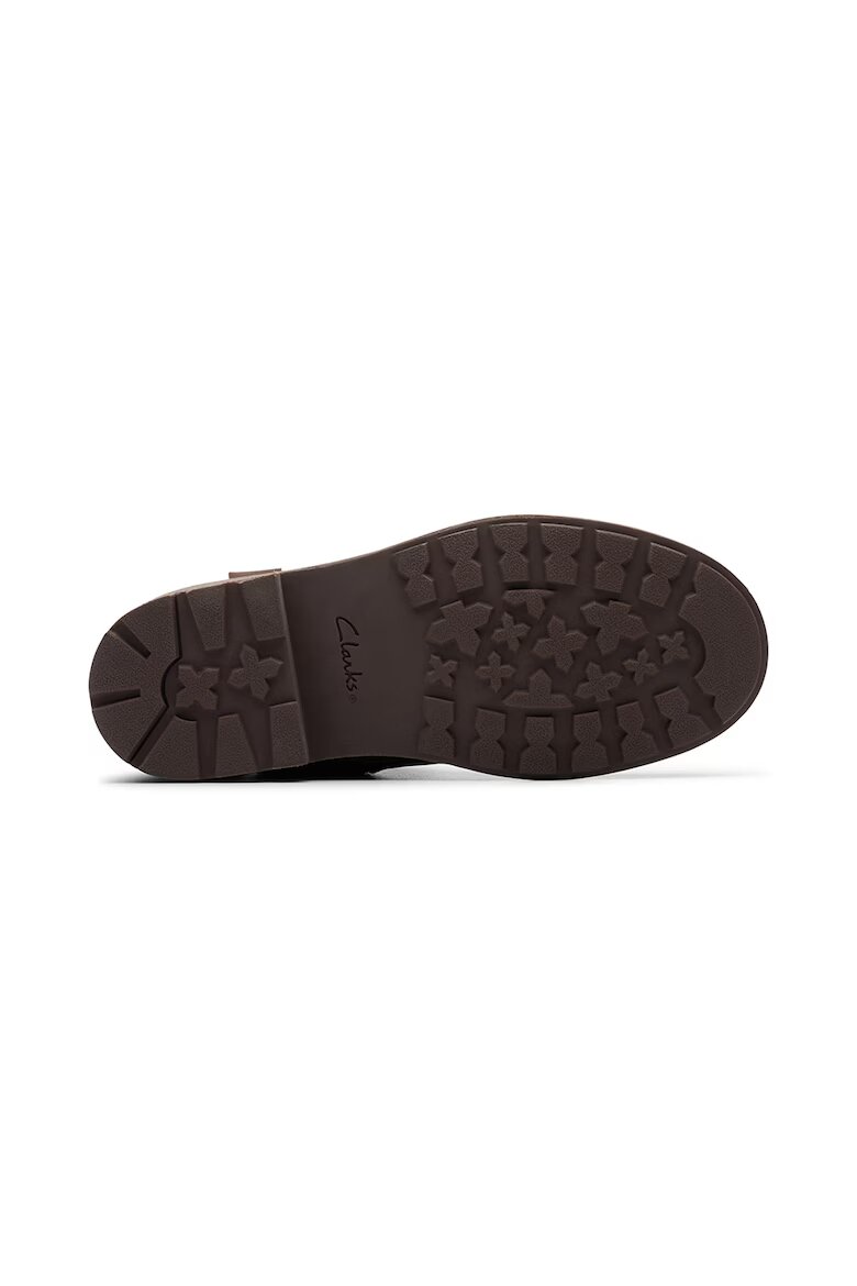 Clarks Водоустойчиви ботуши Astrol с цип Тъмнокафяв