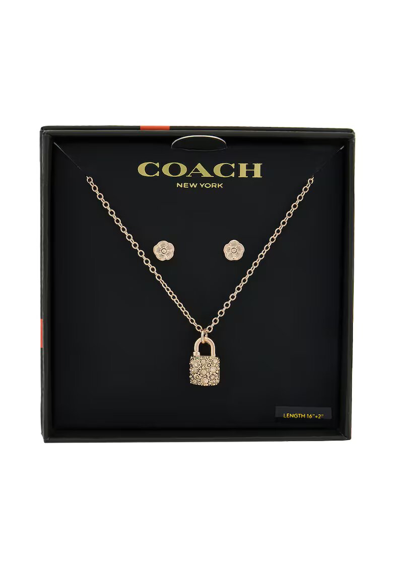 Coach Комплект бижута за дами - колие и обеци