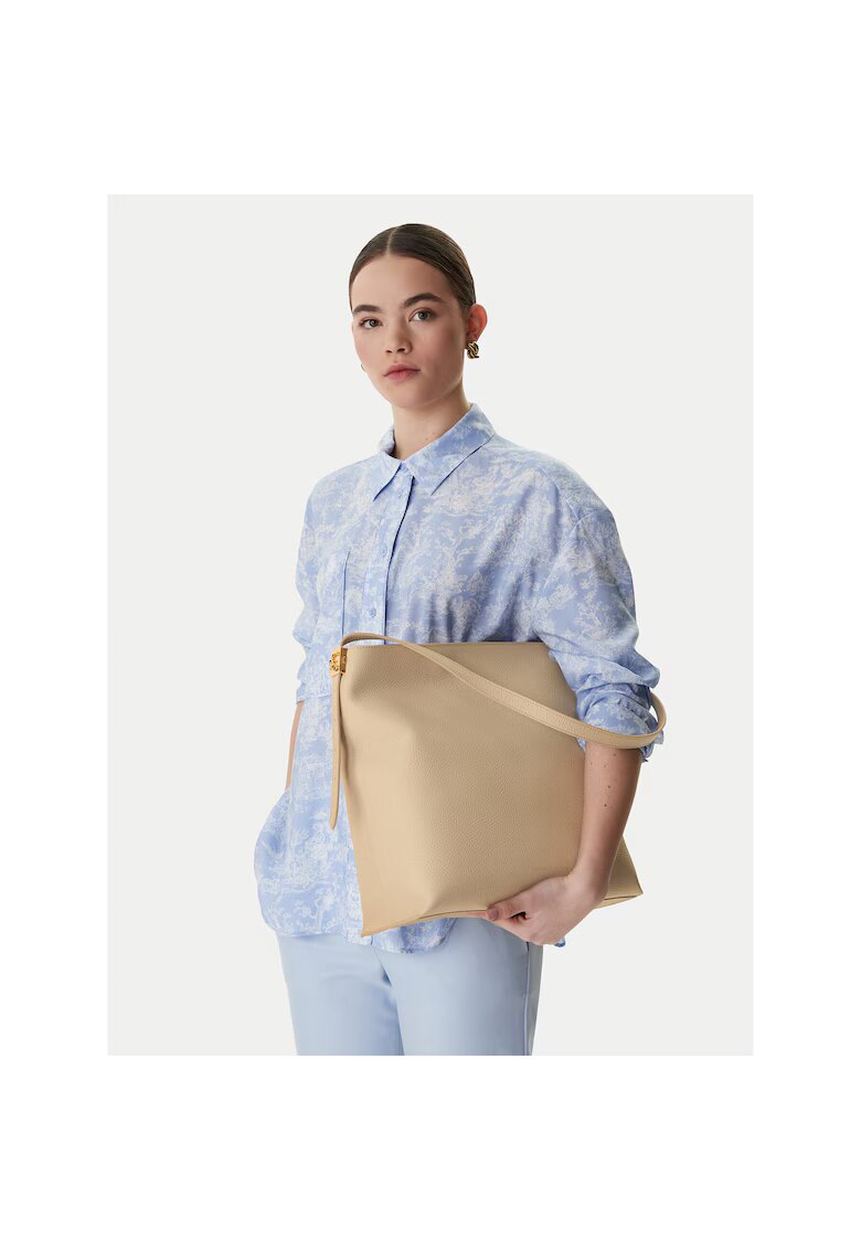 COCCINELLE Дамска чанта - естествена кожа - бежова - One Size INTL