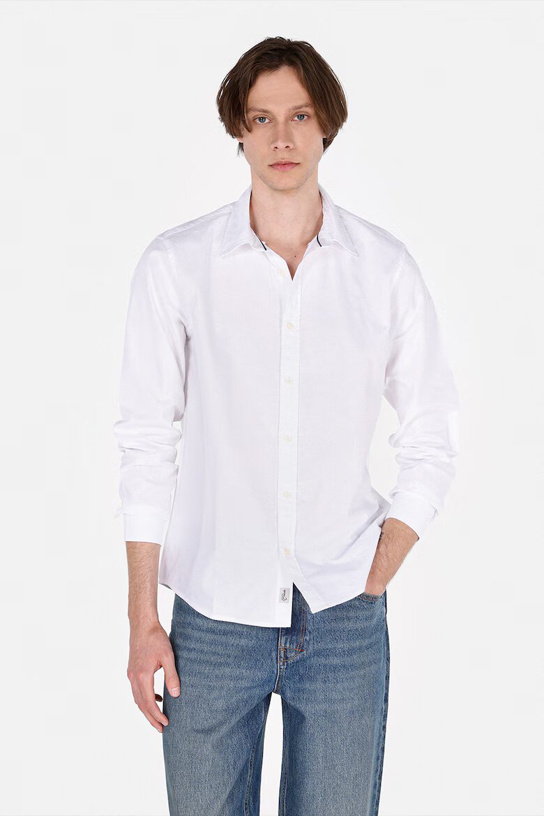 COLIN'S Риза Oxford Бял