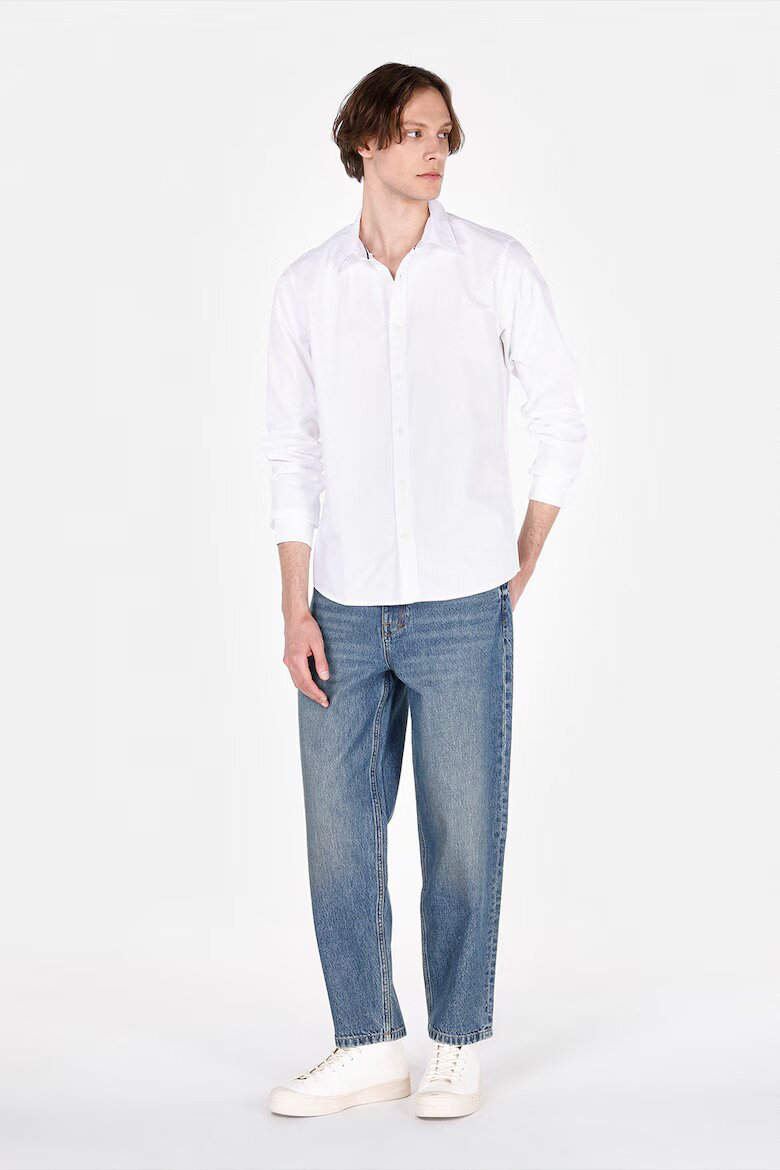 COLIN'S Риза Oxford Бял