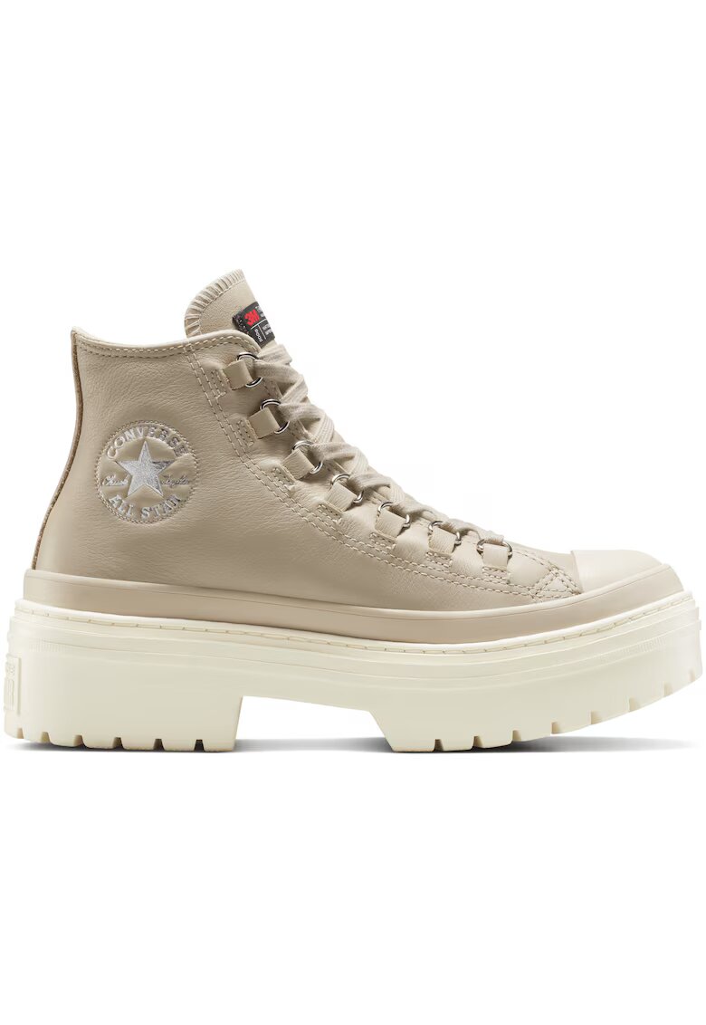 Converse Дамски спортни обувки Chuck Taylor All Star с платформа с грайферна подметка от водоустойчива кожа