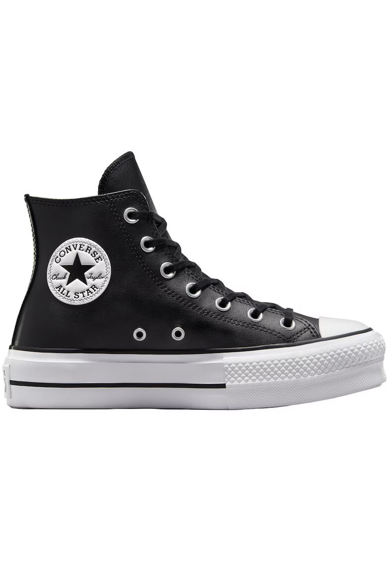 Converse Дамски спортни обувки с платформа Chuck Taylor All Star Lift Leather High Top 561675C19286