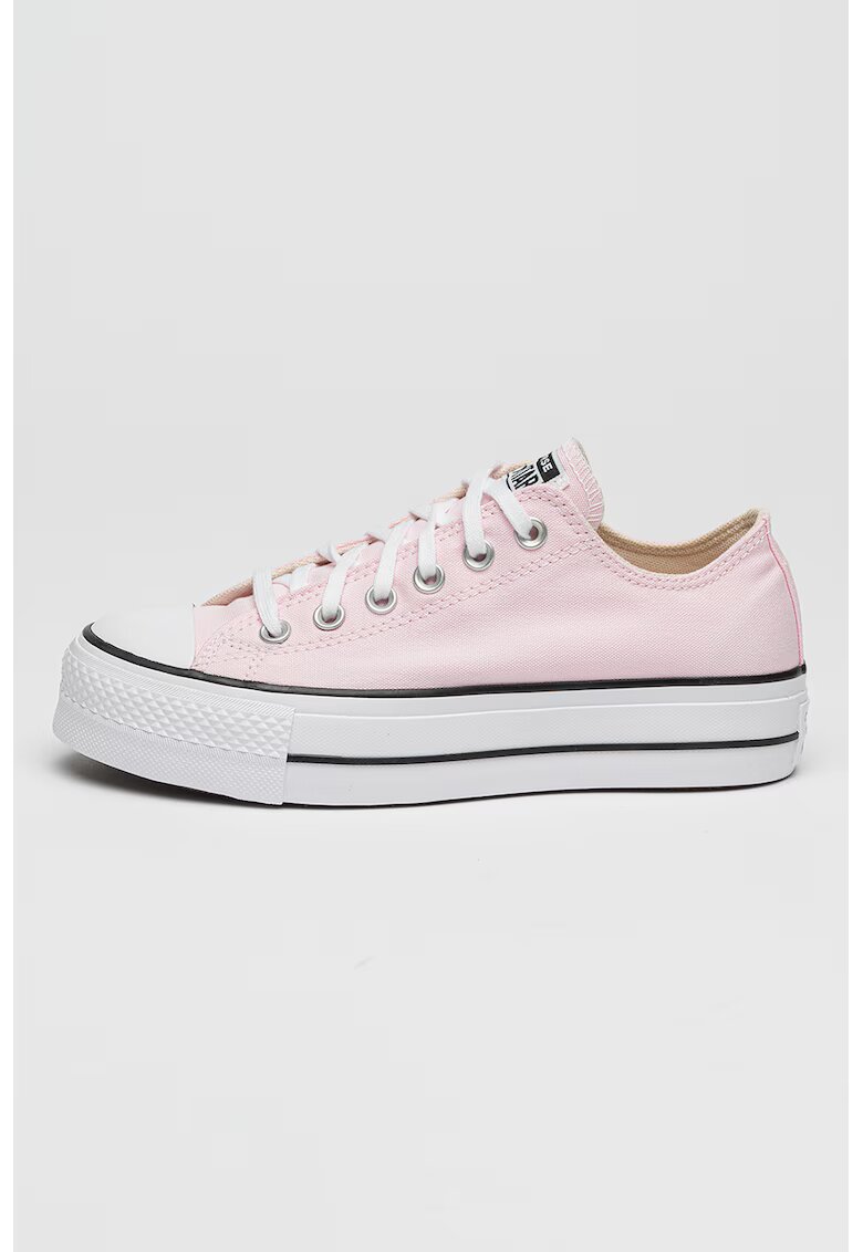 Converse Кецове All Star Lift с платформа - Бял/Пастелнорозов