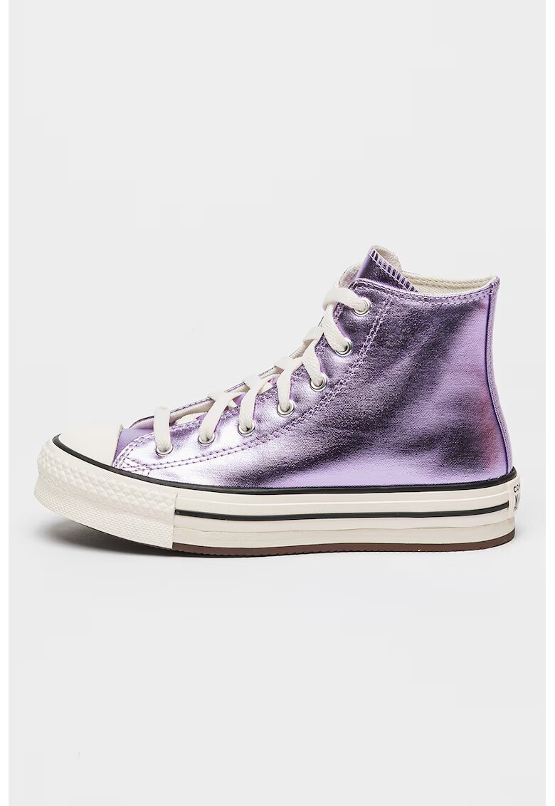 Converse Кецове All Star Lift с платформа - Виолетов/Сребрист