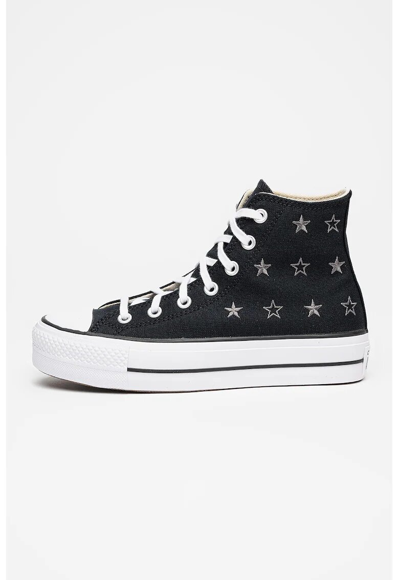 Converse Кецове Chuck Taylor All Star Lift над глезена - Бял/Черен