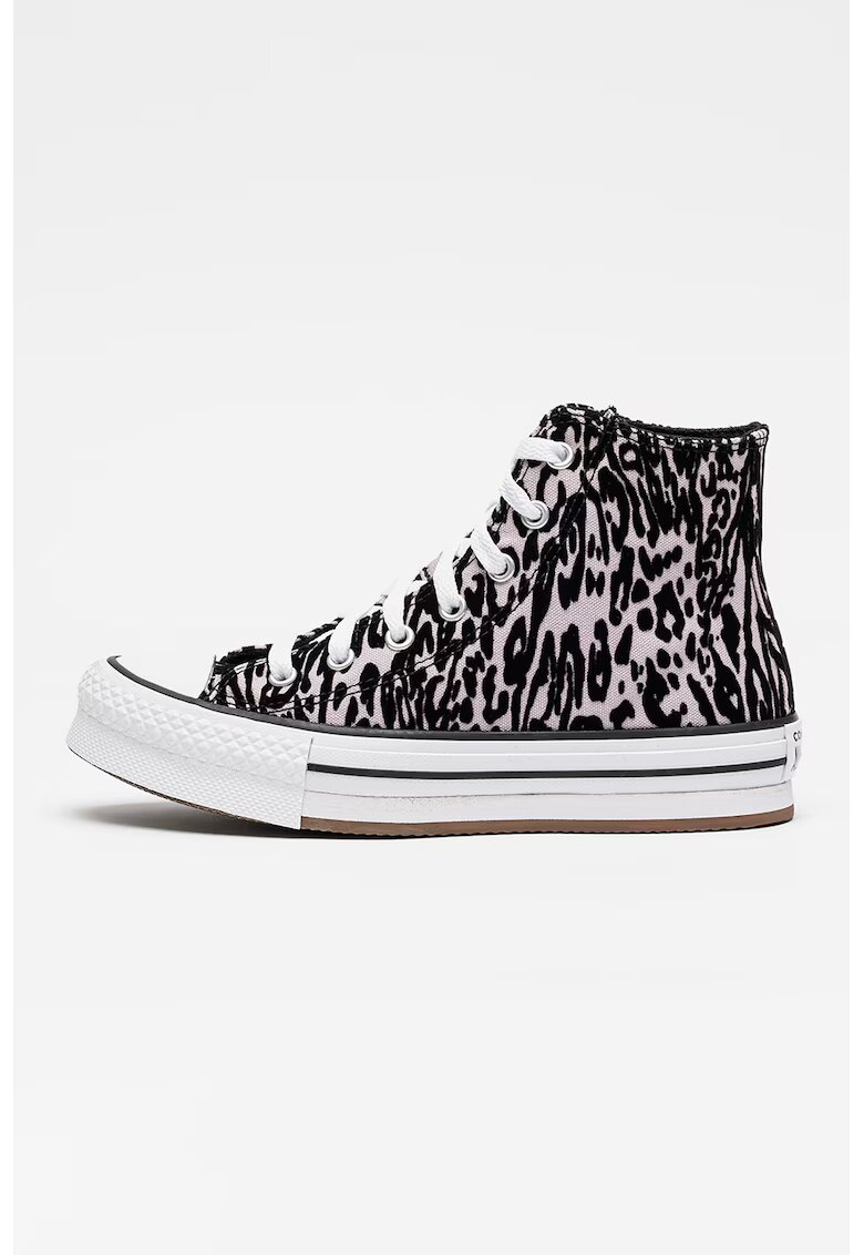 Converse Кецове Chuck Taylor All Star Lift с животински принт - Черен/Лилав