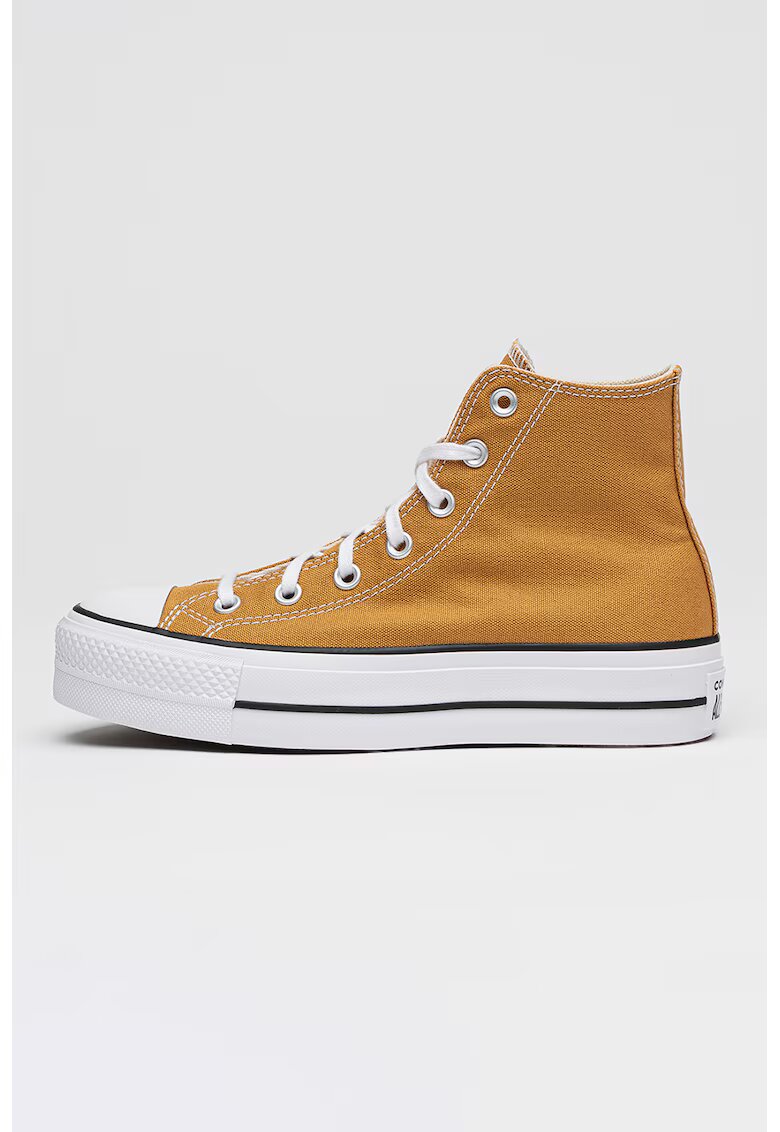 Converse Кецове Chuck Taylor All Star с лого - Бял/Черен/Охра