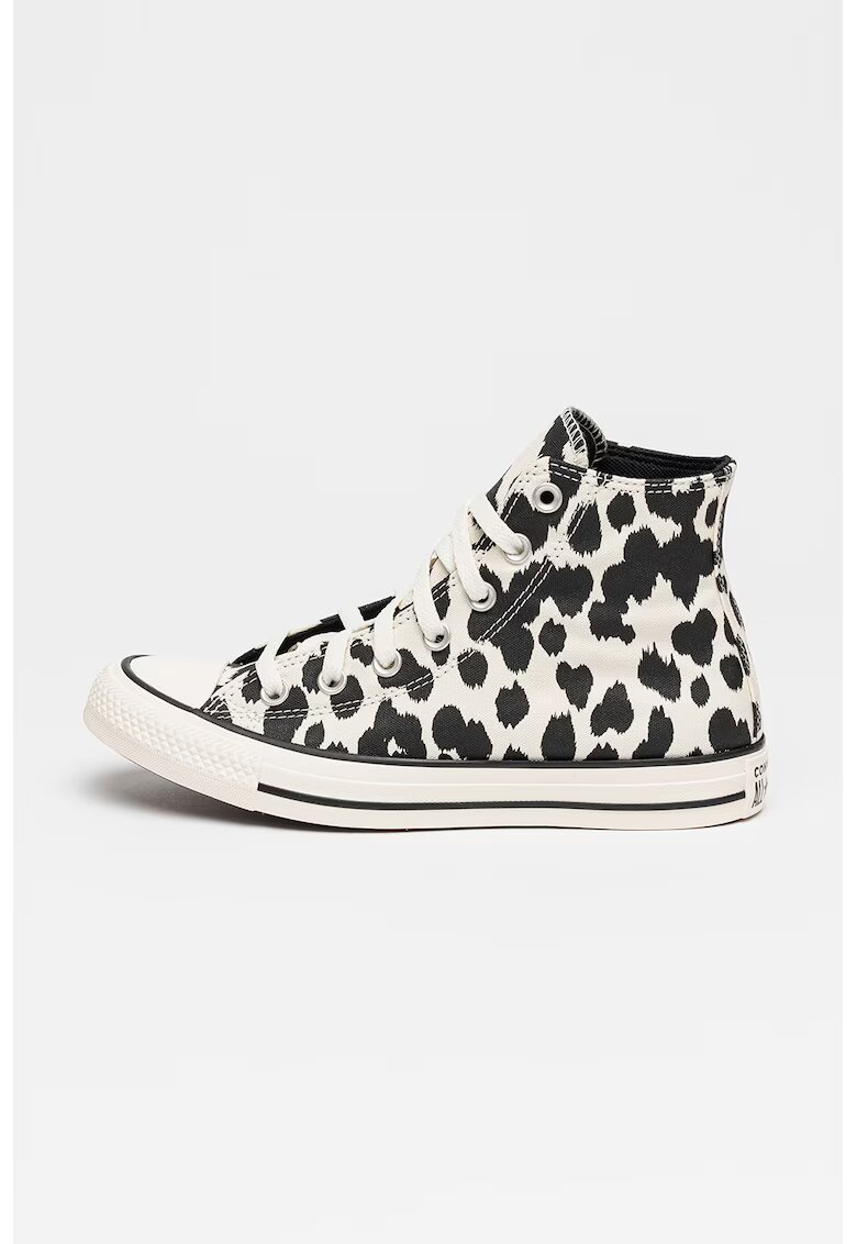 Converse Кецове Chuck Taylor All Star с принт - Бял/Черен