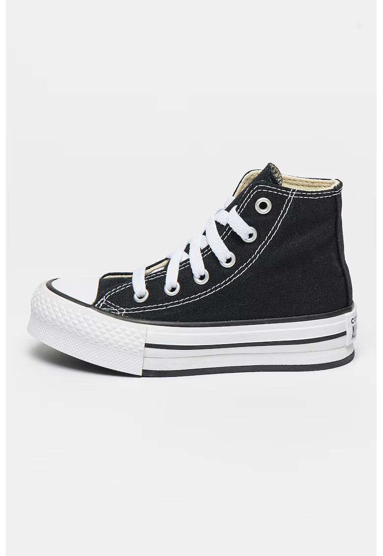 Converse Кецове Chuck Taylor All Star с равна платформа - Бял/Черен