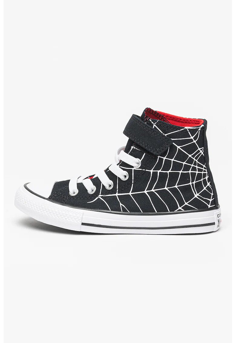 Converse Кецове Chuck Taylor All Star с шарка - Червен/Бял/Черен
