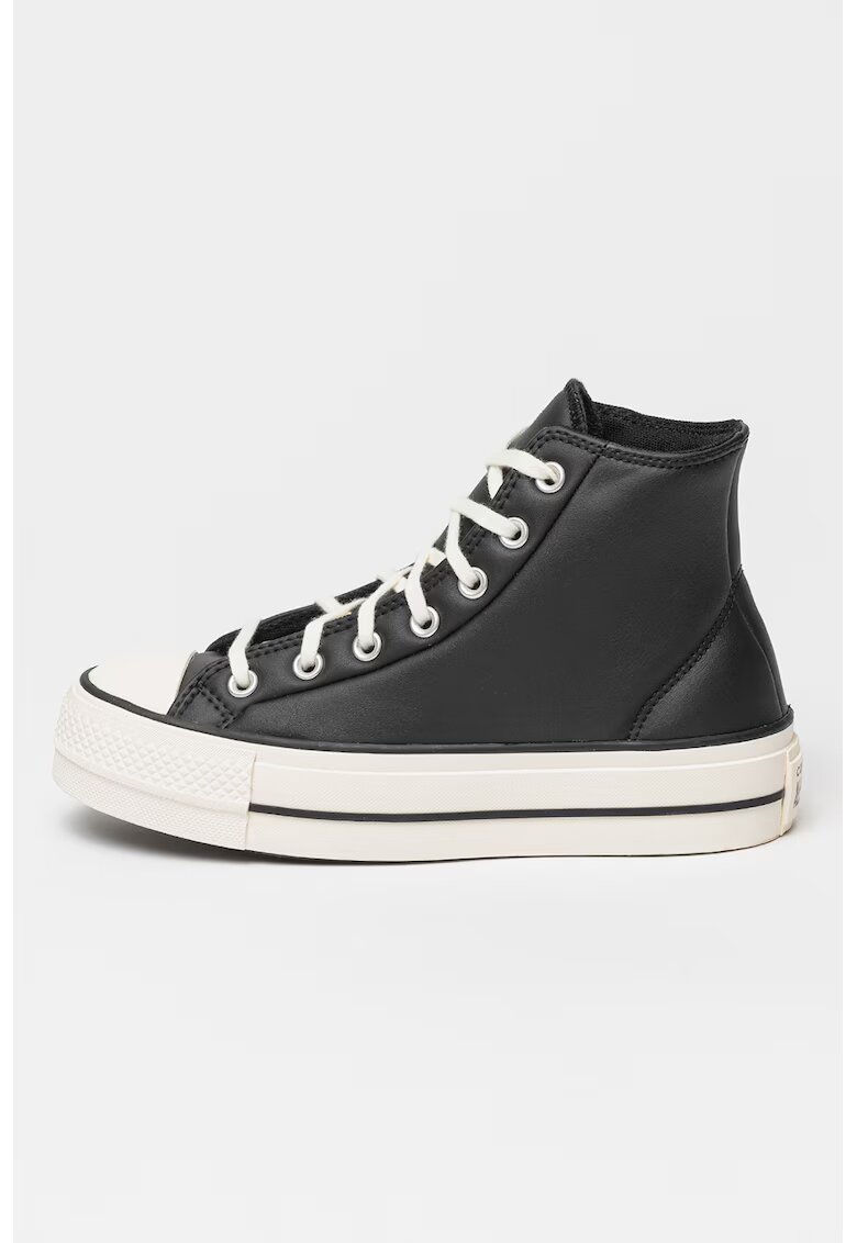Converse Кецове с лого - Избеляло черно