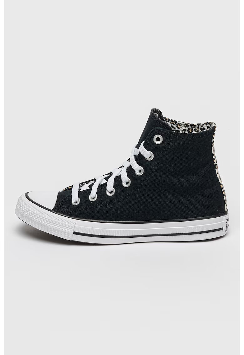 Converse Платнени тренировъчни обувки с животински мотиви - Бял/Черен