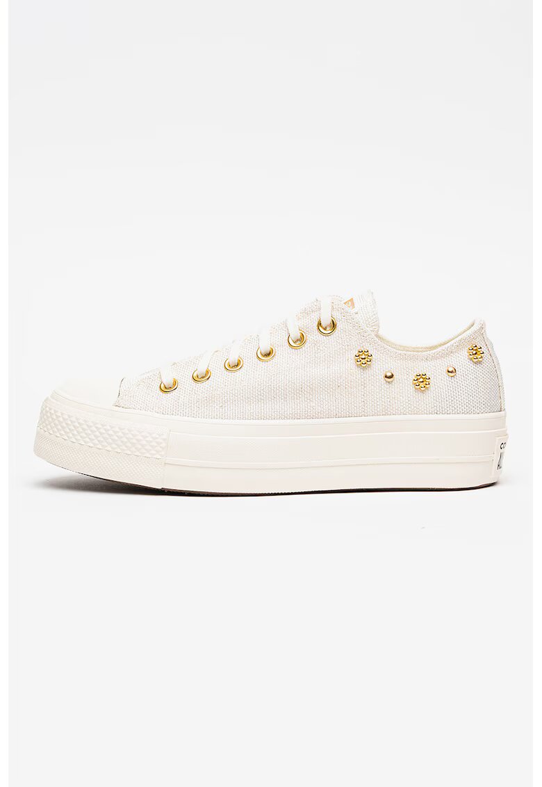 Converse Спортни обувки Chuck Taylor All Star Lift с платформа - Златист/Крем