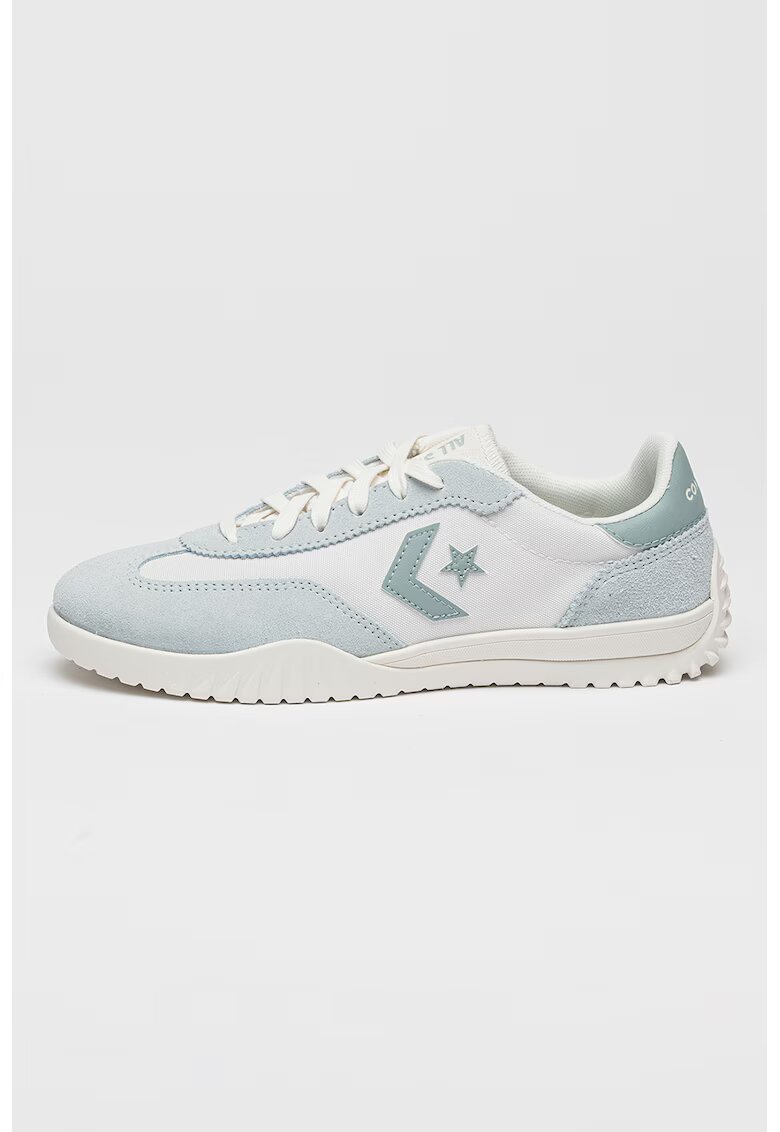 Converse Спортни обувки Run Star Chevron с велур - Бял/Ментово зелено