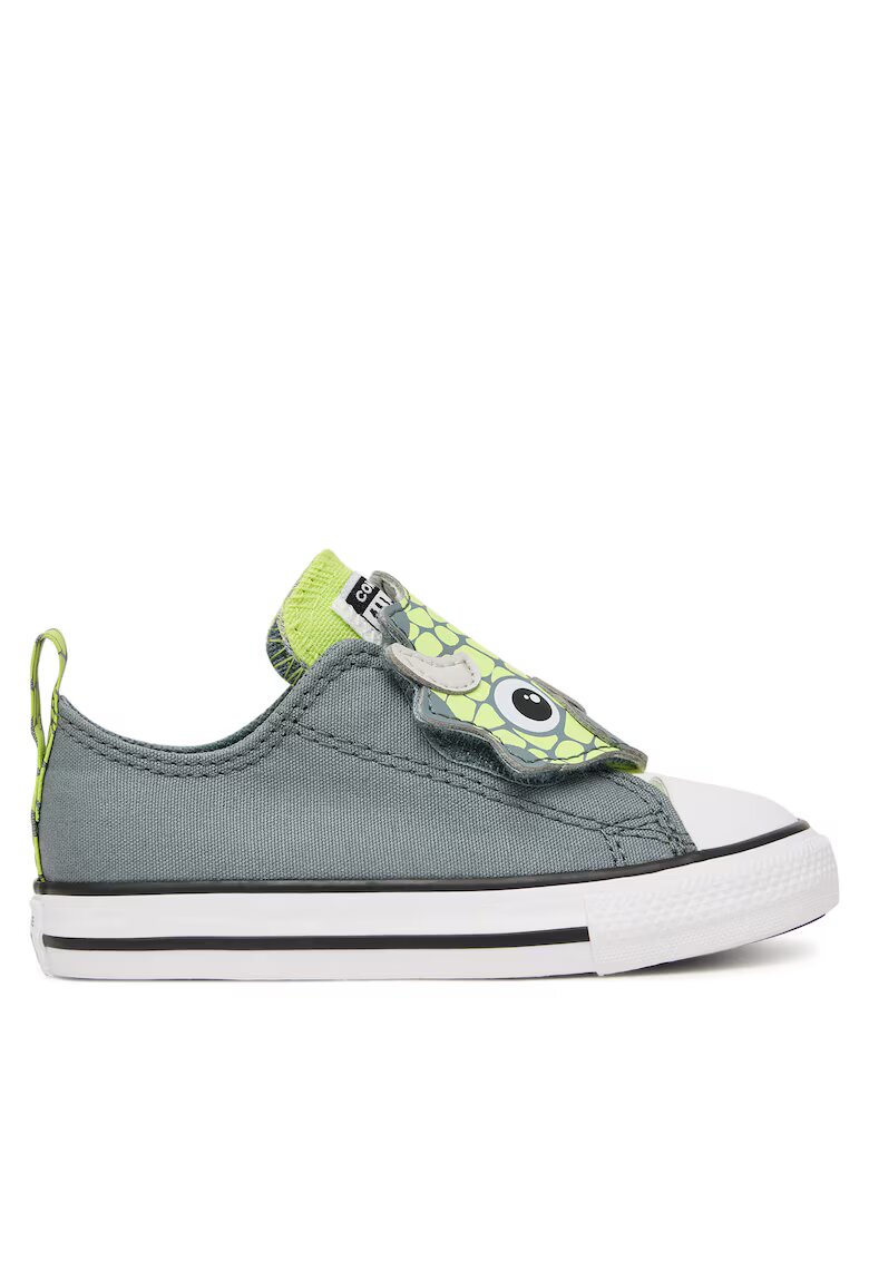 Converse Спортни обувки за деца - велкро - сиви - текстил