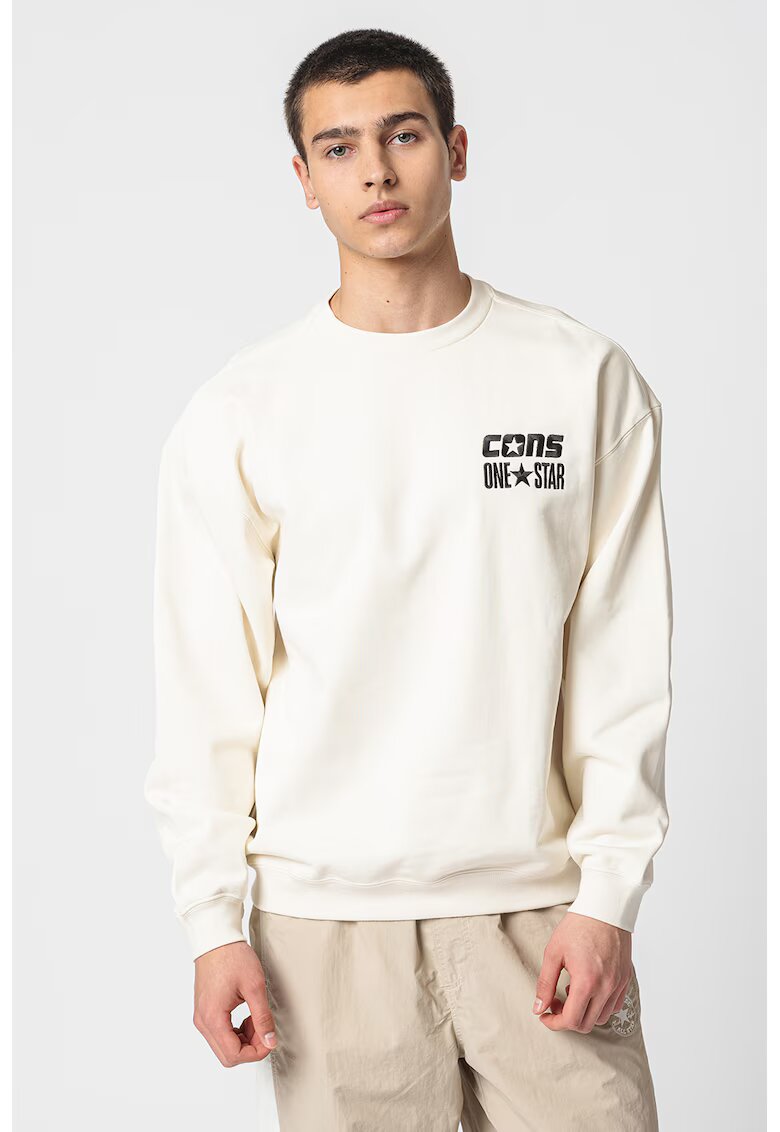 Converse Суитшърт с памук и лого