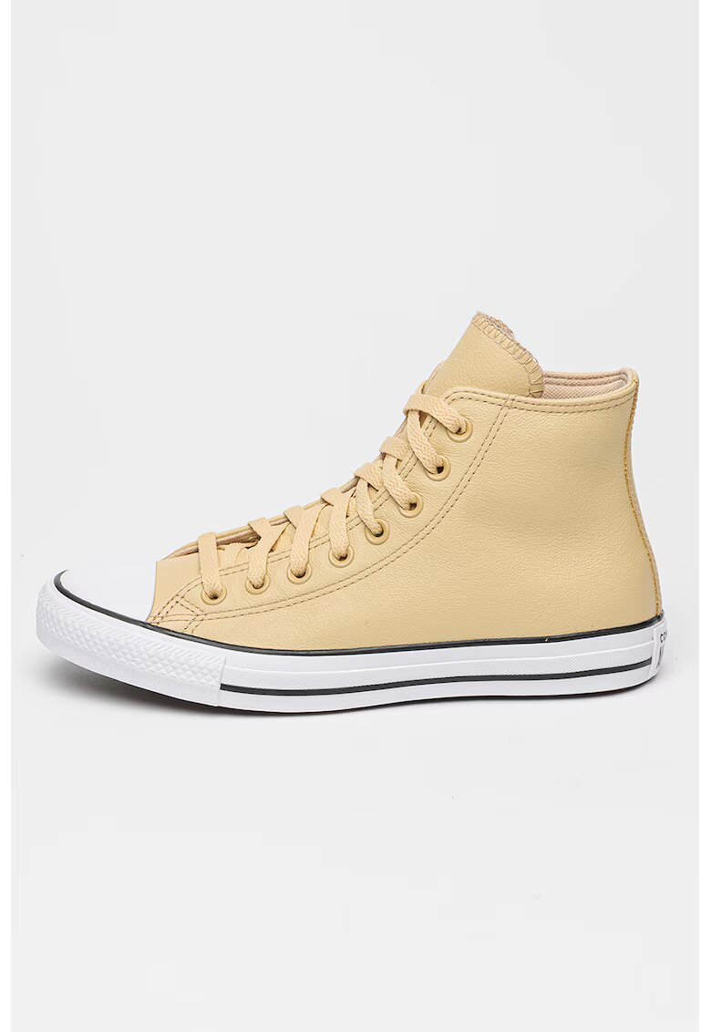 Converse Унисекс кецове All Star от кожа под глезена - Камел