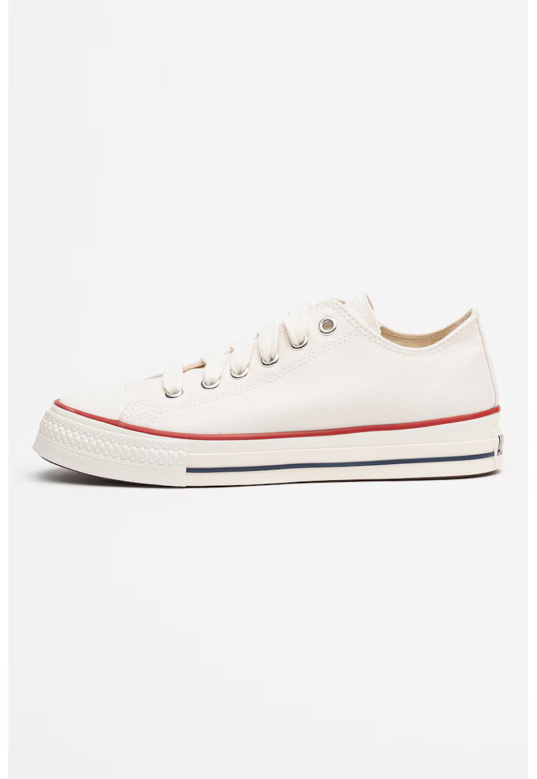 Converse Унисекс кецове Throwback под глезена - Червен/Бял/Тъмносин