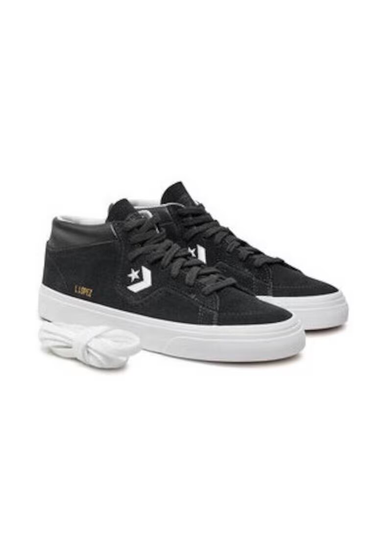 Converse Унисекс маратонки 304561641 - Естествена кожа - Черни